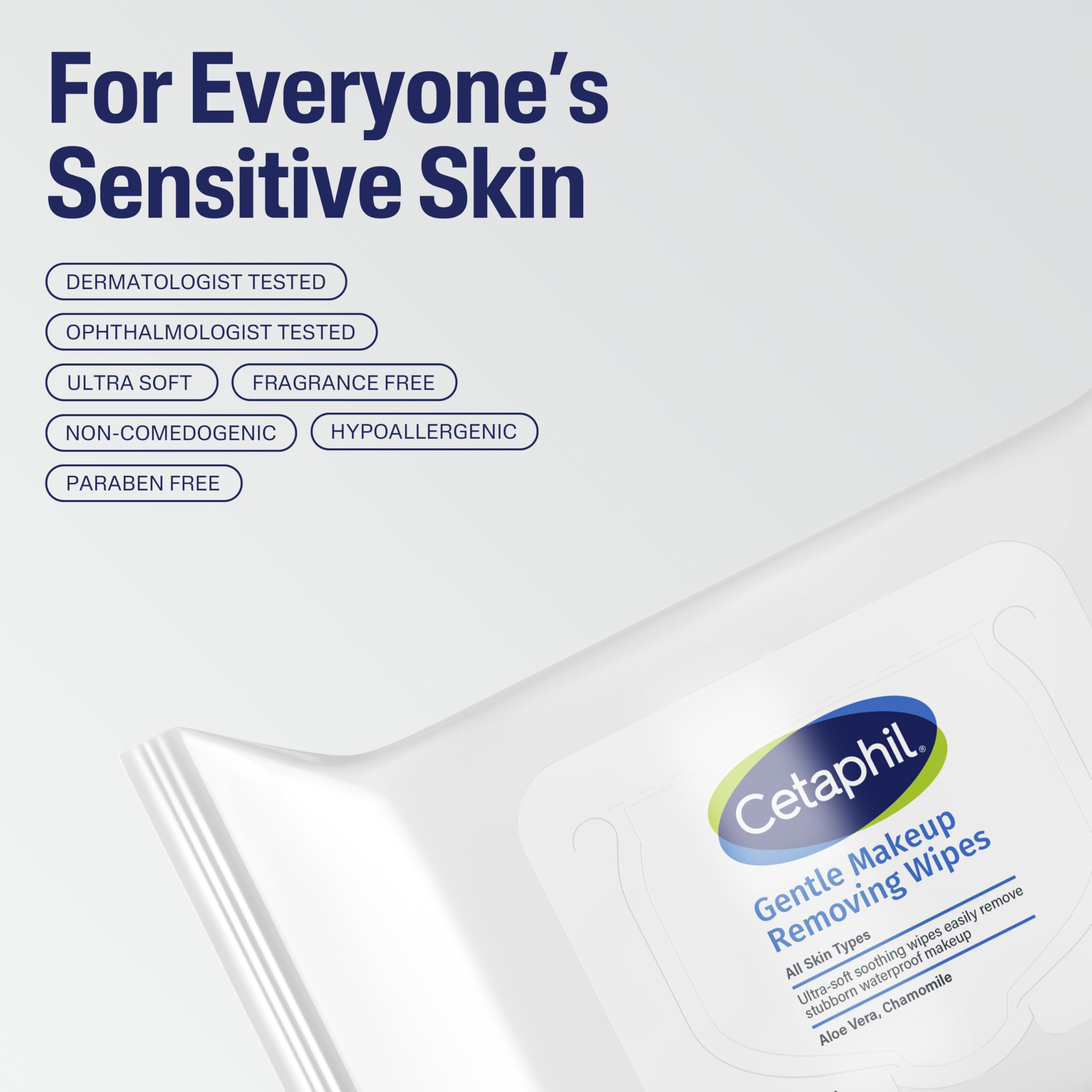 Using Cetaphil wipe on eye area to remove mascara with minimal irritation