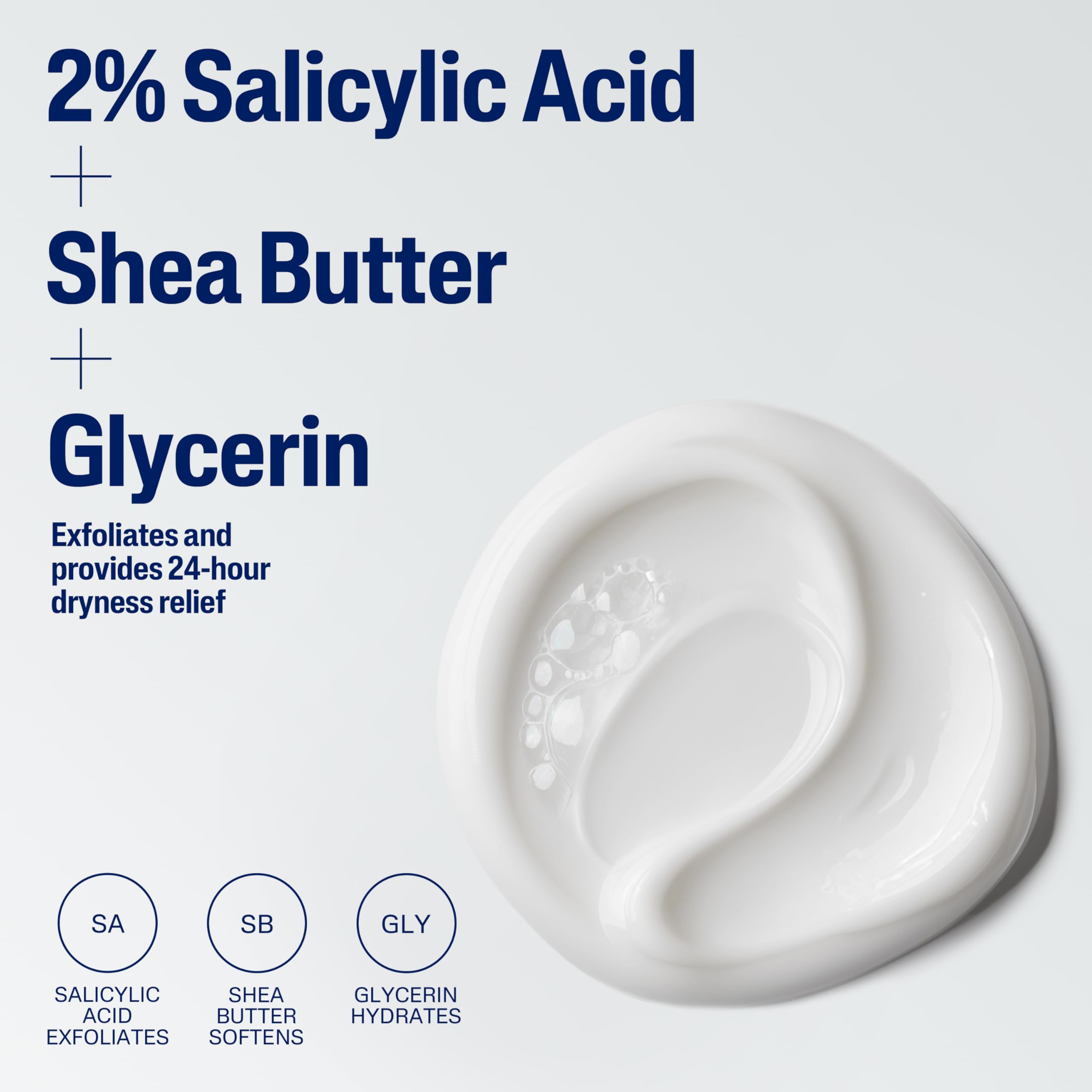 Cetaphil moisture blend visualization with shea butter and glycerin