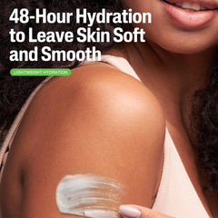 Applying Cetaphil moisturizer in hand, quick absorption and non-greasy benefit