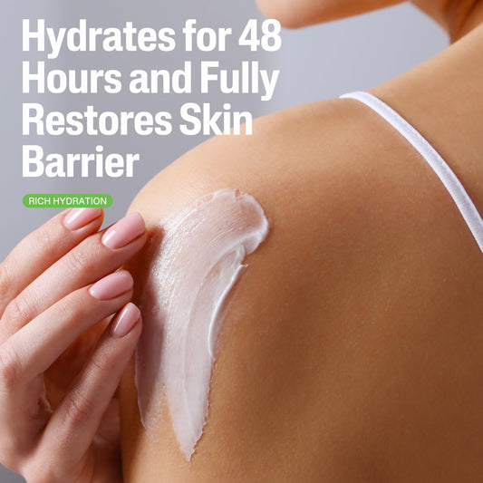 Cetaphil cream texture close-up demonstrating fast-absorbing hydration