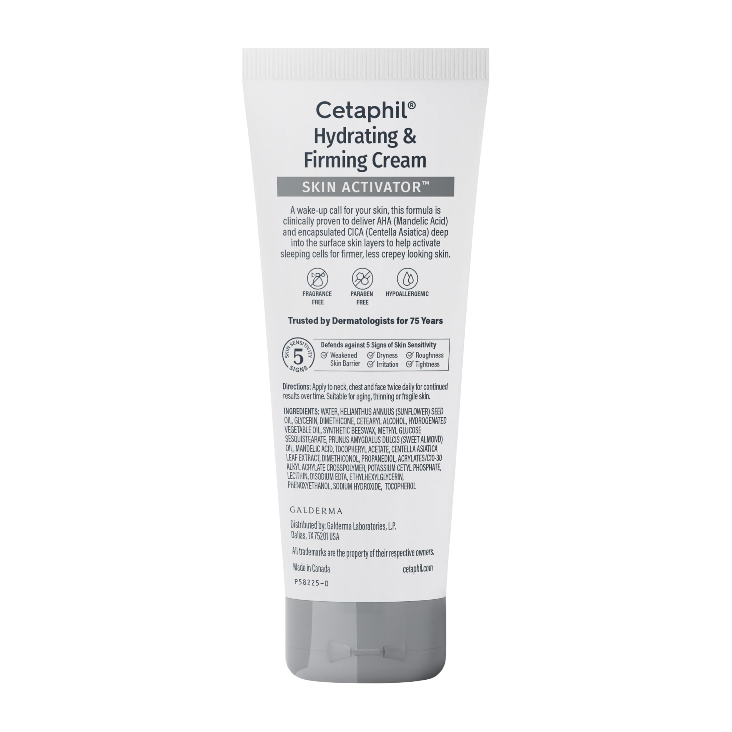 Product box with jar showing Cetaphil brand and dermatologist-tested benefit