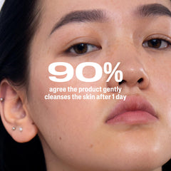 Packaging ingredient list close-up showing hypoallergenic, fragrance-free benefit
