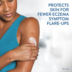 Cetaphil RESTORADERM creamy lotion texture close-up showing quick absorption benefit