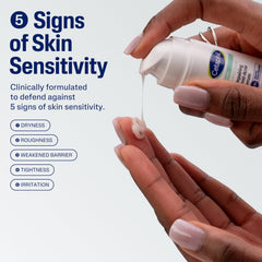 Cetaphil pump dispensing precise serum amount for easy application and control
