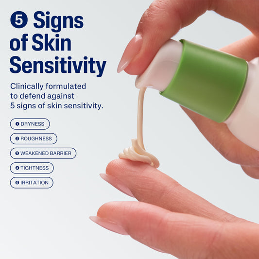 Cetaphil texture close-up illustrating lightweight absorbency benefit