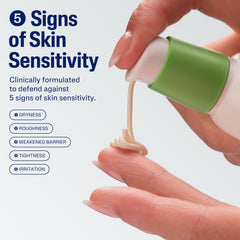 Cetaphil texture close-up illustrating lightweight absorbency benefit