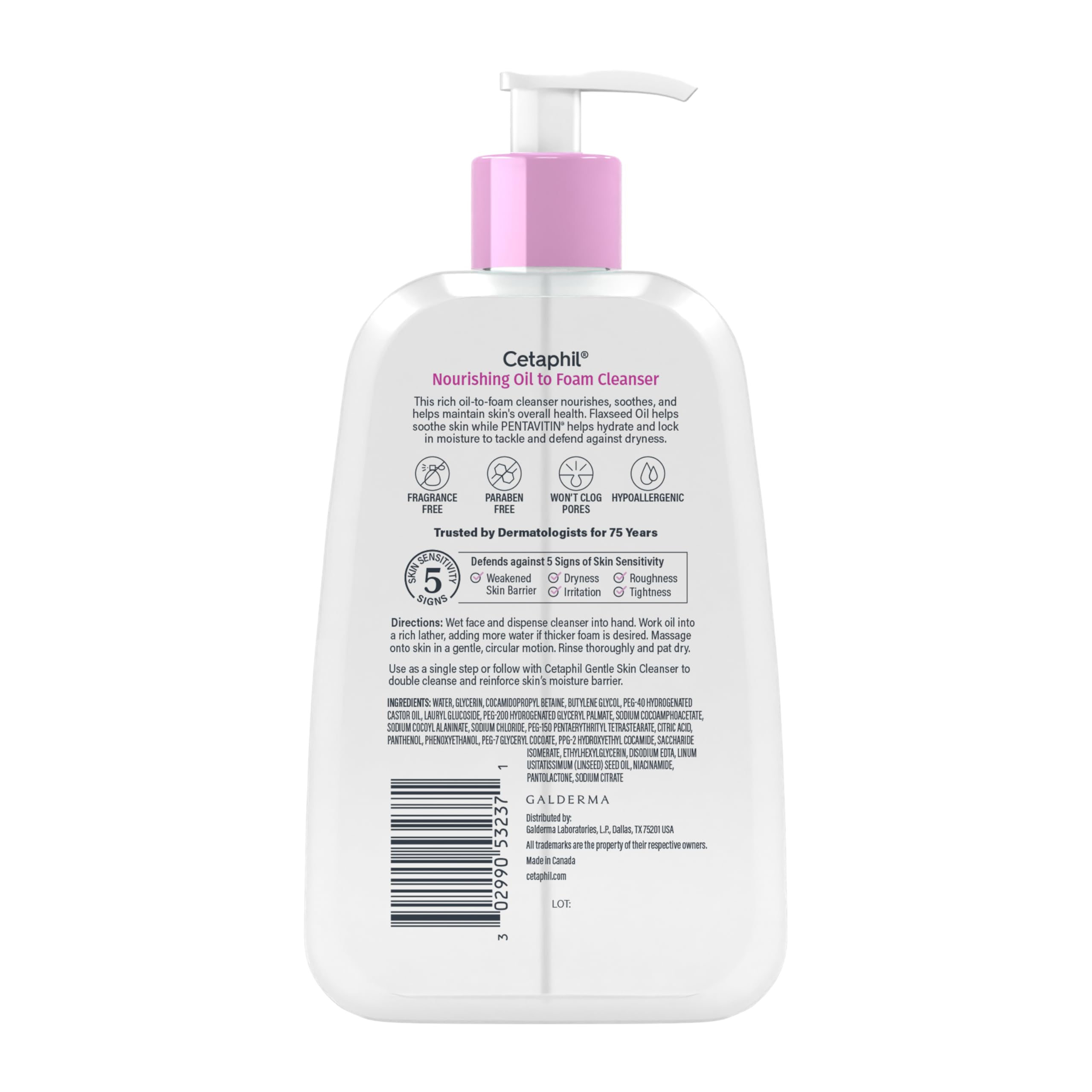 Cetaphil bottle in travel bag illustrating easy-to-pack cleanser