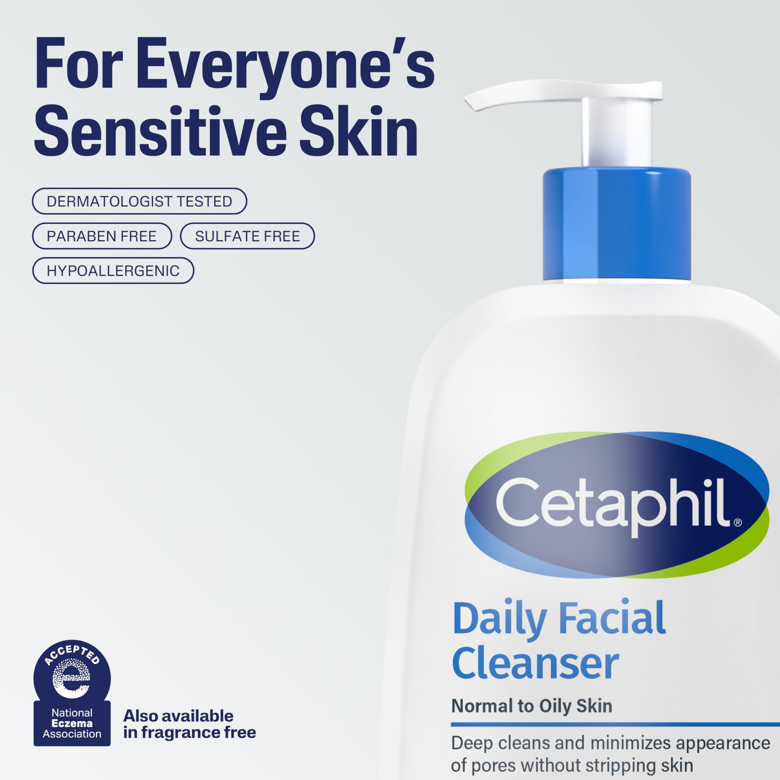 Cetaphil in morning routine on bathroom counter illustrating daily use