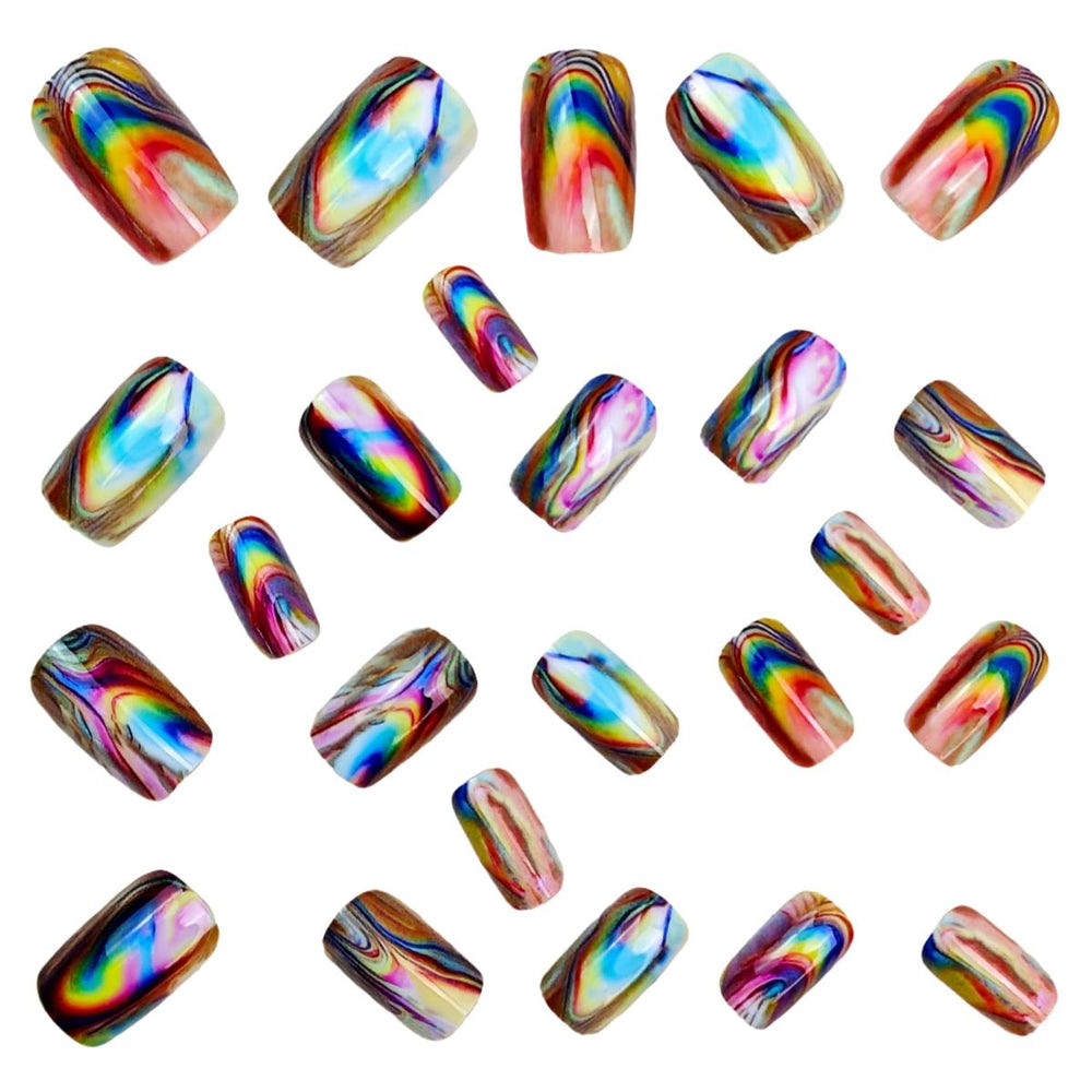 CEWEWP lifestyle image for party look showing vibrant aurora nails boosting style