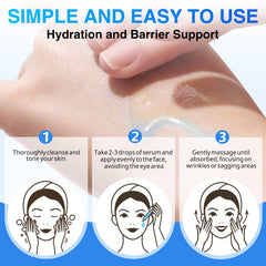 CFXYHNOX serum layered under cream illustrating compatibility with moisturizers
