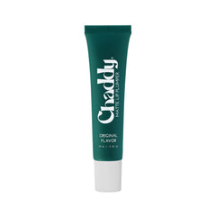 Chaddy front packaging showing matte lip plumper and clear tube benefit: identifiable product