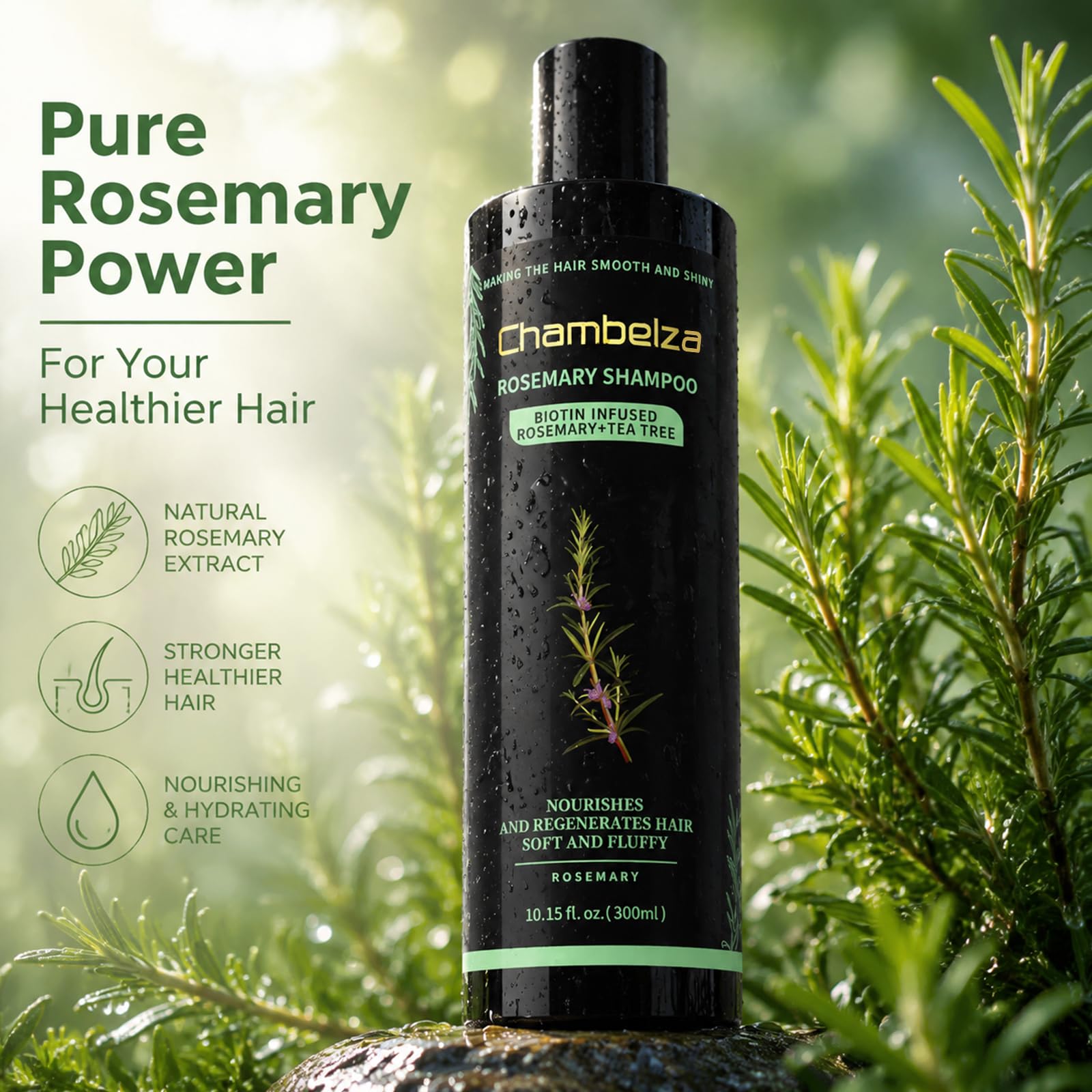 Chambelza label close-up highlighting ingredients and strength
