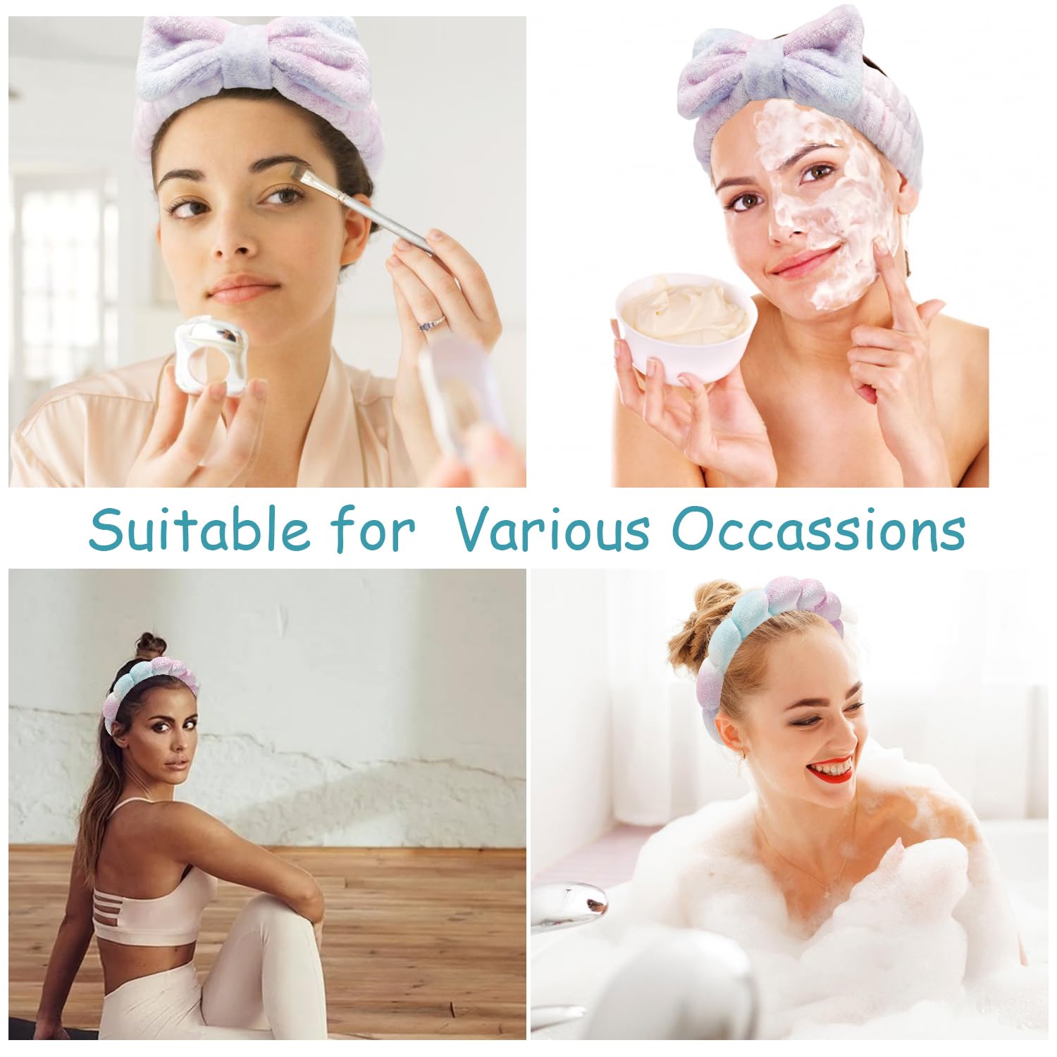 Chanaco headband flat-lay display showing shape and easy-fold benefit