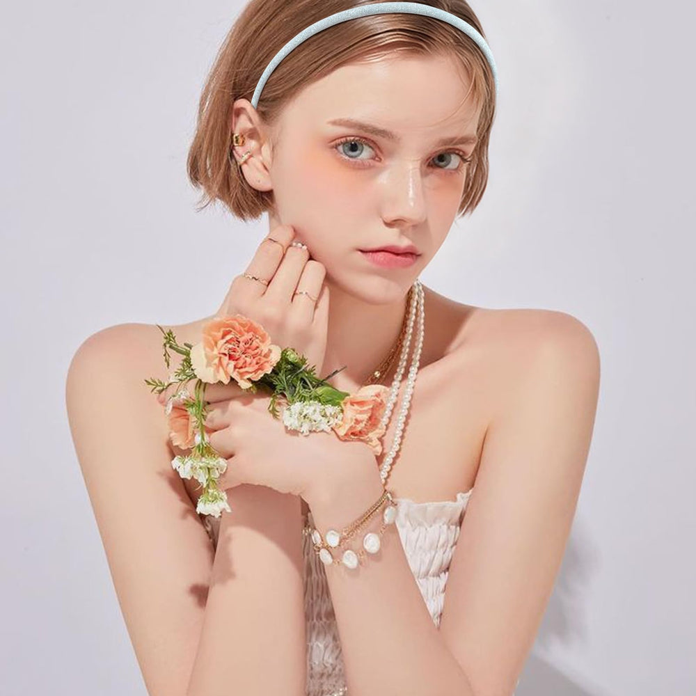 Chanaco headband on child in playful setting adding colorful sparkle