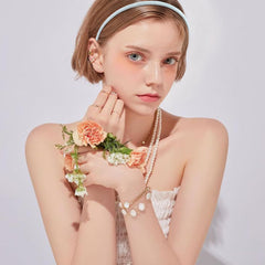 Chanaco headband on child in playful setting adding colorful sparkle