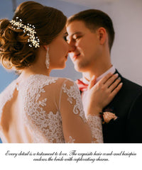 Chanaco hair pins inserted through a braid showing secure styling versatility