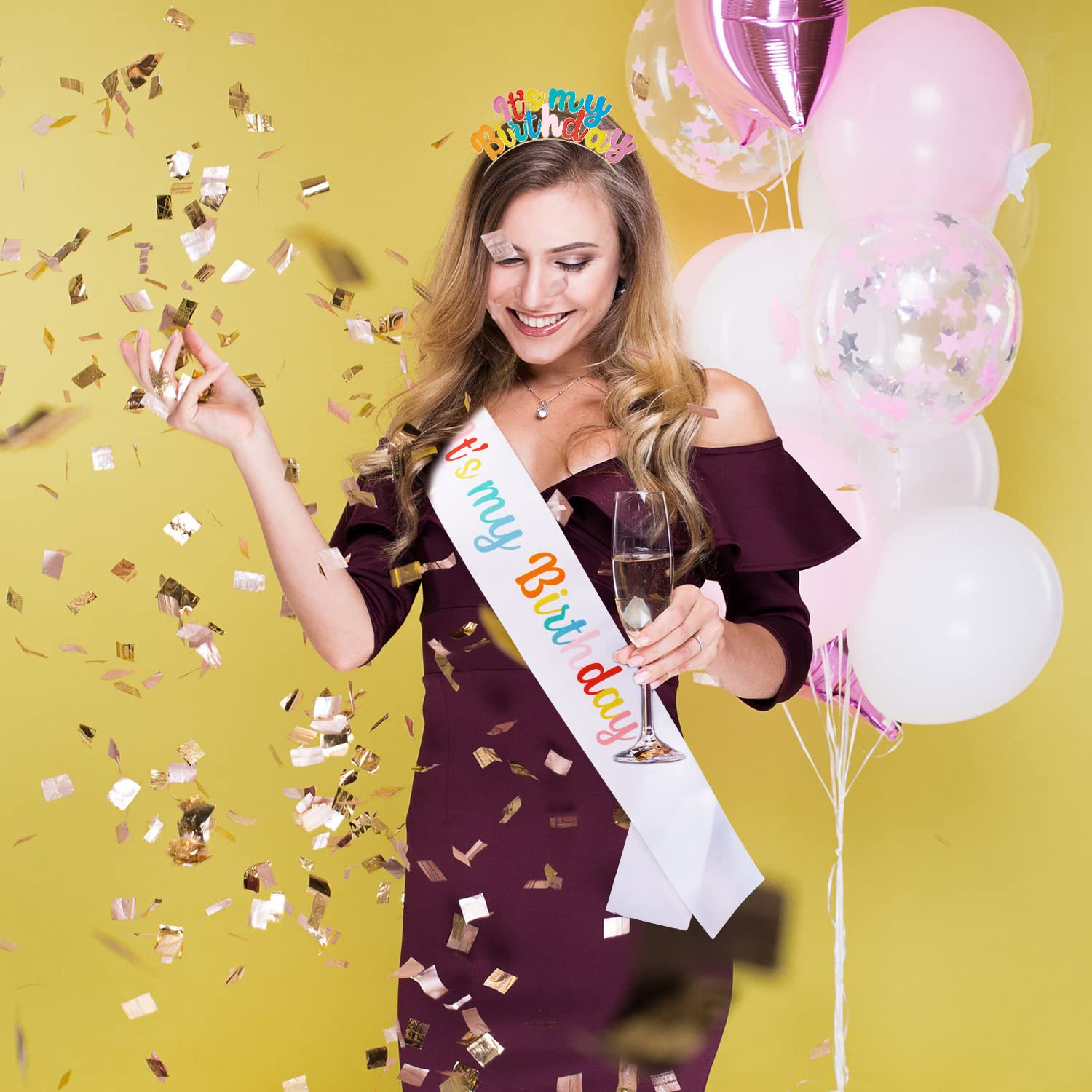 Chanaco woman wearing the set at a party showing confident photo-ready look