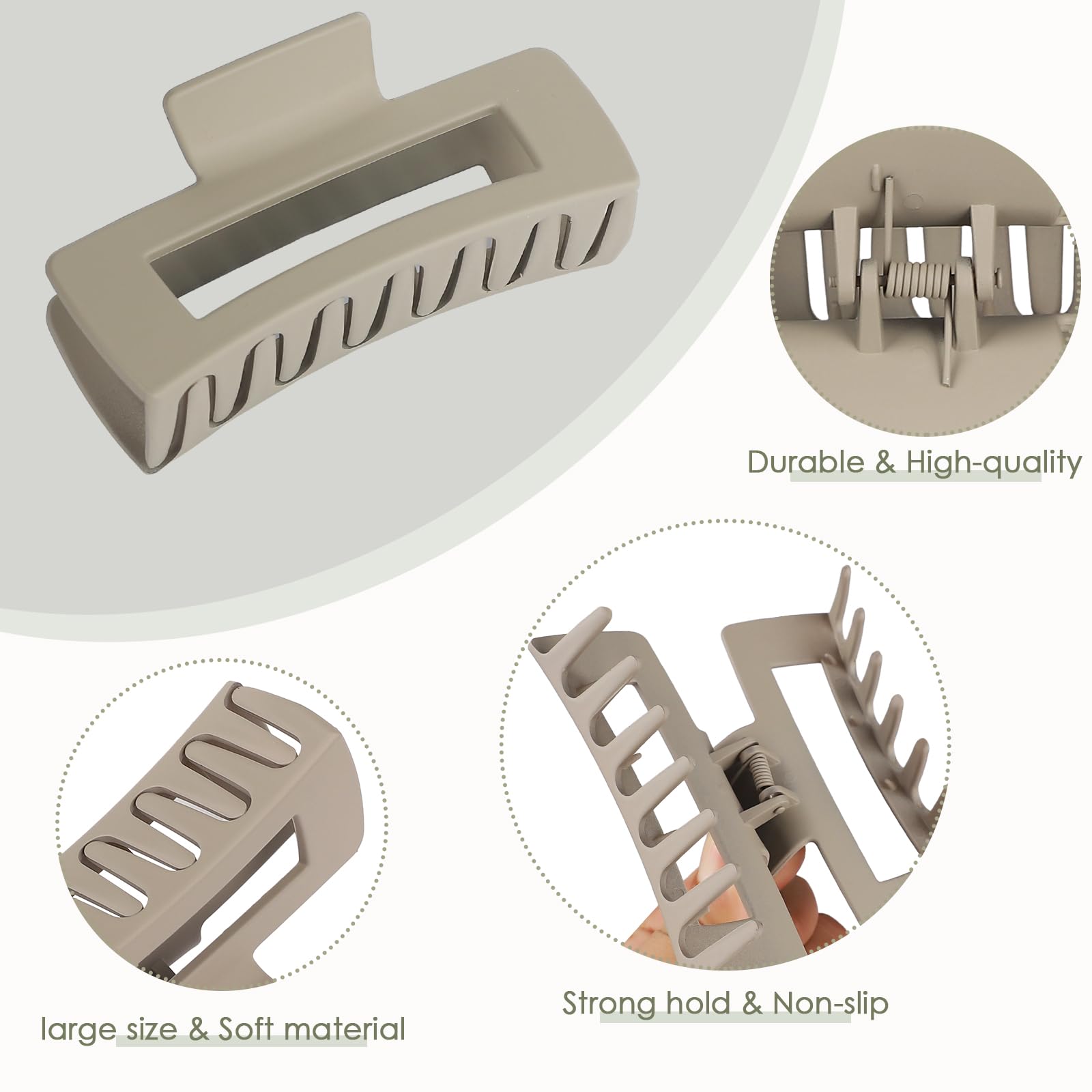 CHANDAT clip securing thick hair into a bun demonstrating strong hold and convenience