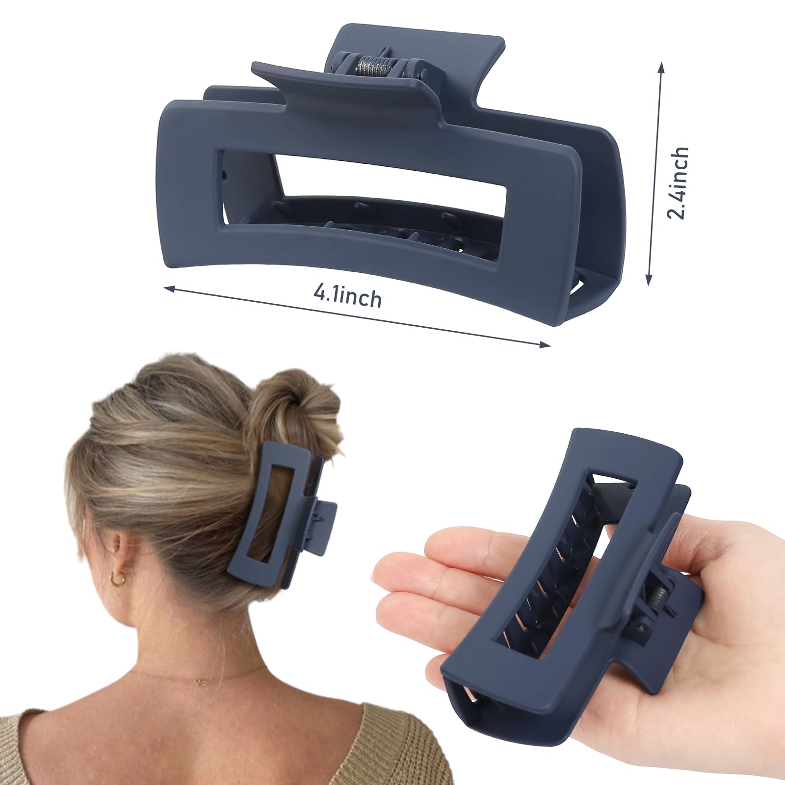CHANDAT clip holding thick hair securely for a comfortable updo benefit