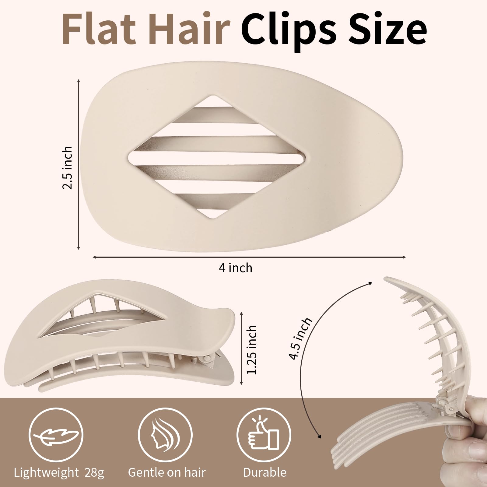 CHANDAT clips fanned displaying ten mixed neutral colors for versatile outfit matching