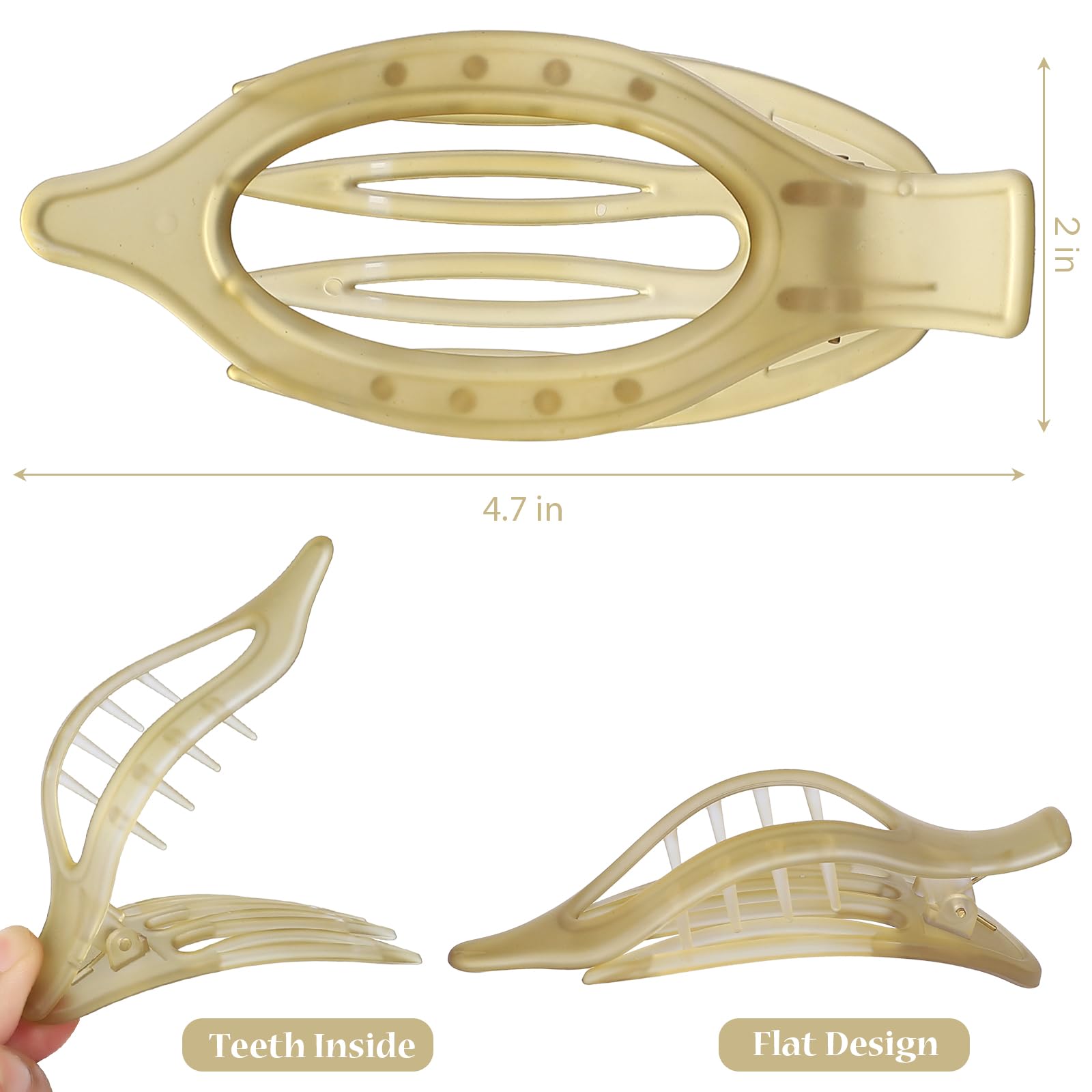 CHANDAT clips in hand demonstrating size and easy-grip benefit