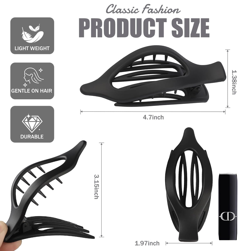 CHANDAT clip used in half-up hairstyle offering secure hold