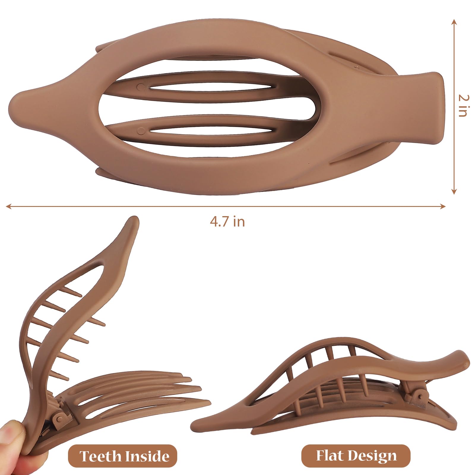 CHANDAT transparent clip highlighting low-profile look and discreet hold