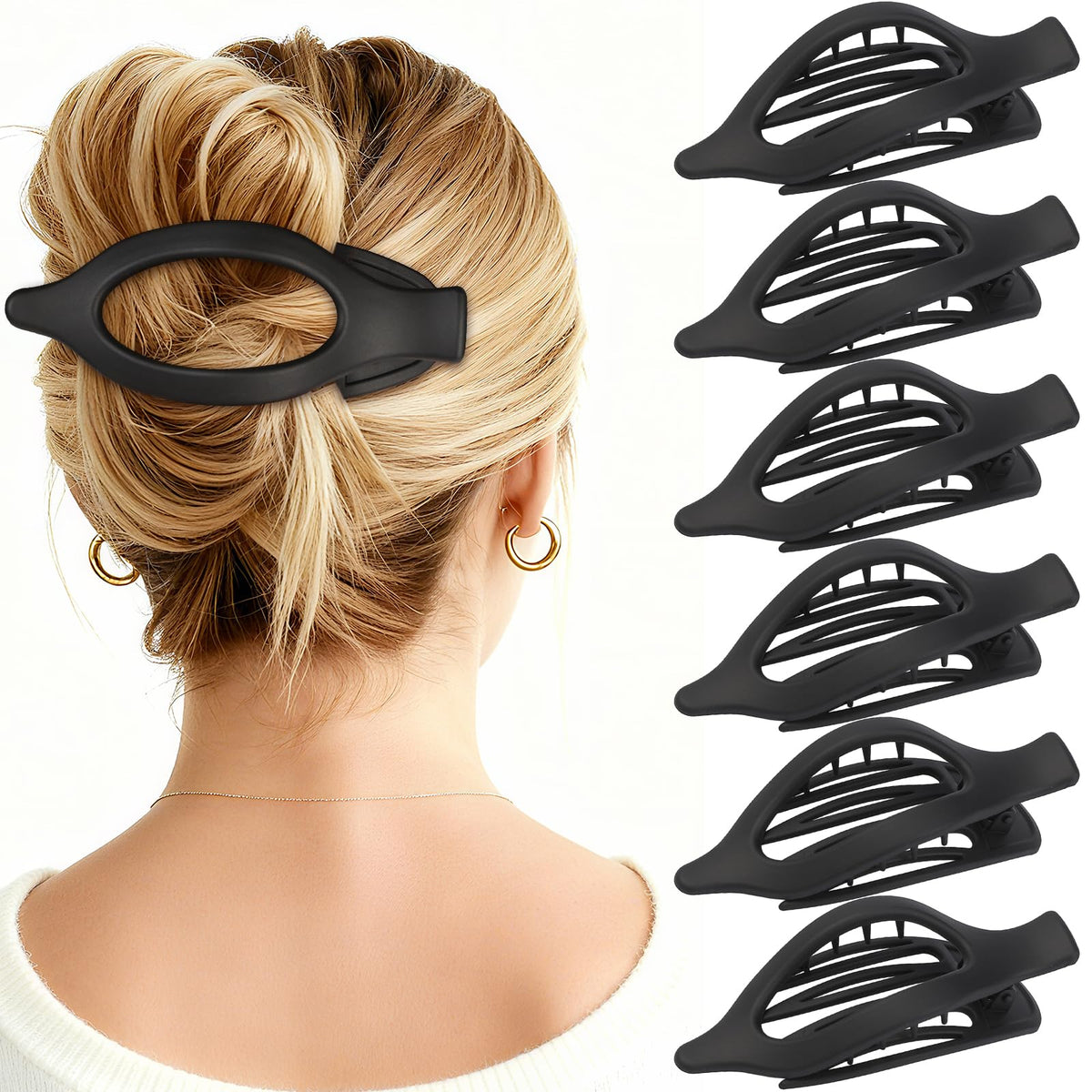 CHANDAT front packaging showing six flat black clips and benefits