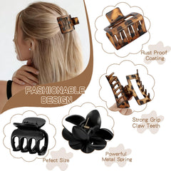 CHANDAT flower clip decorating a side braid adding subtle style and secure grip
