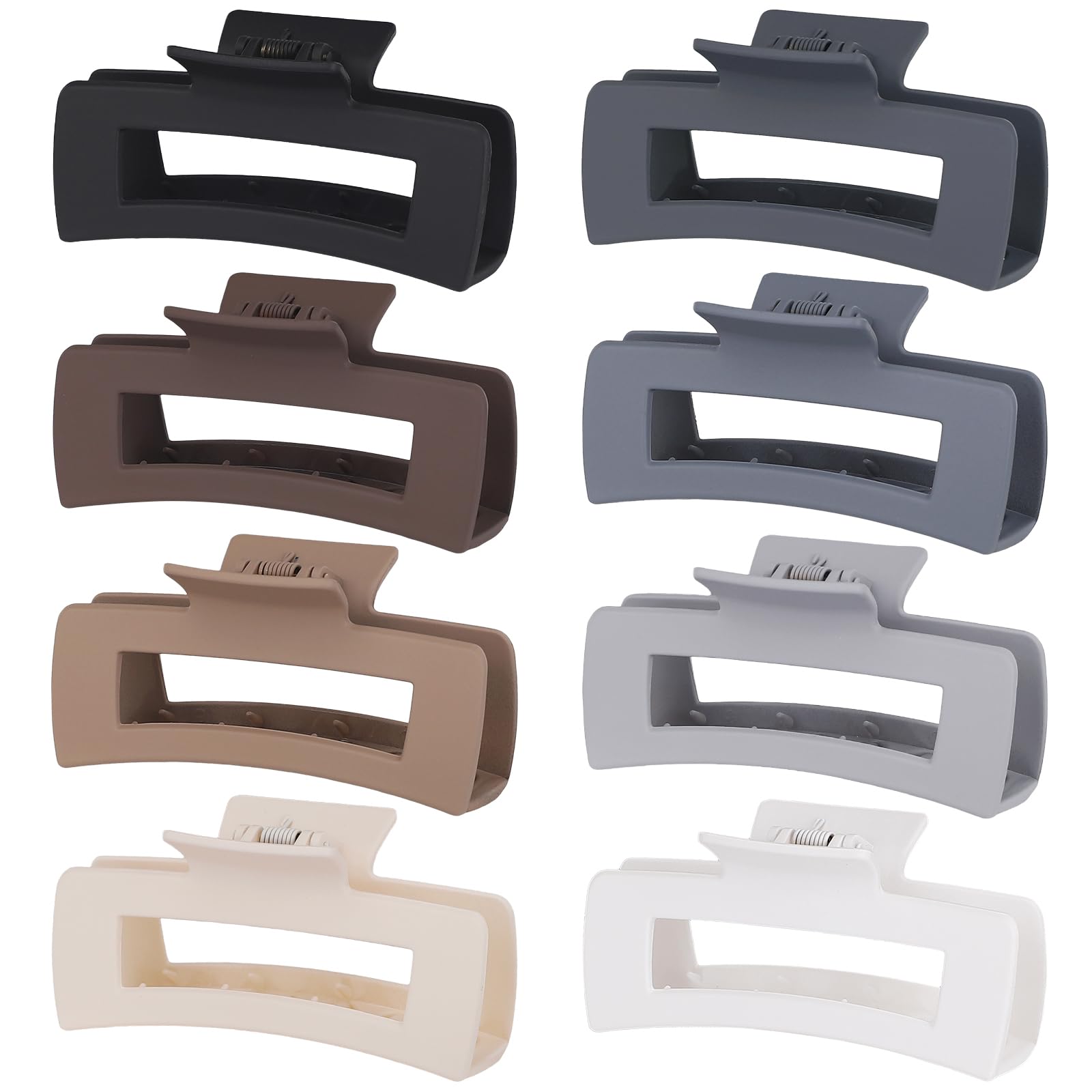 CHANDAT front view of 8-piece clip set showing colors and packaging, versatile styling