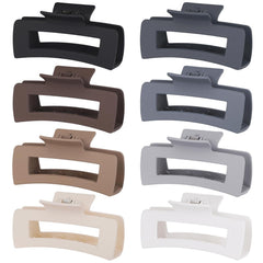 CHANDAT front view of 8-piece clip set showing colors and packaging, versatile styling