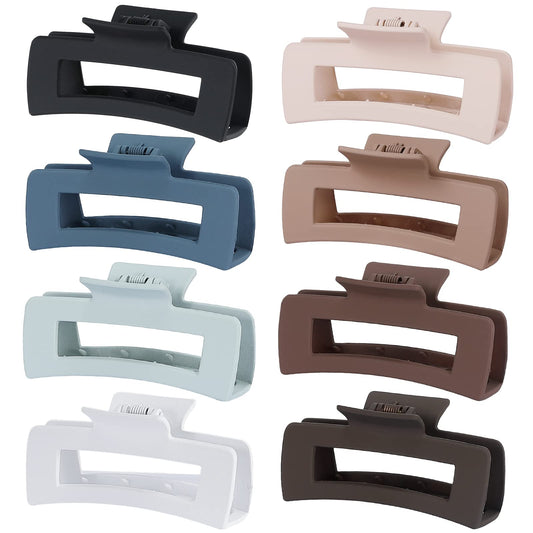 CHANDAT large claw clips front view showing eight-color pack and convenience