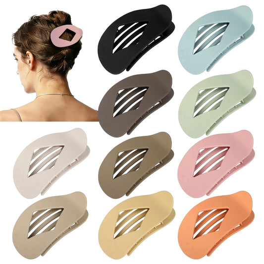 CHANDAT front view of ten matte flat clips showing color range and tidy packaging for gifting