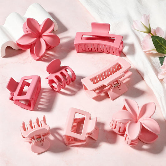 CHANDAT front packaging showing eight matte pink clips and versatile set