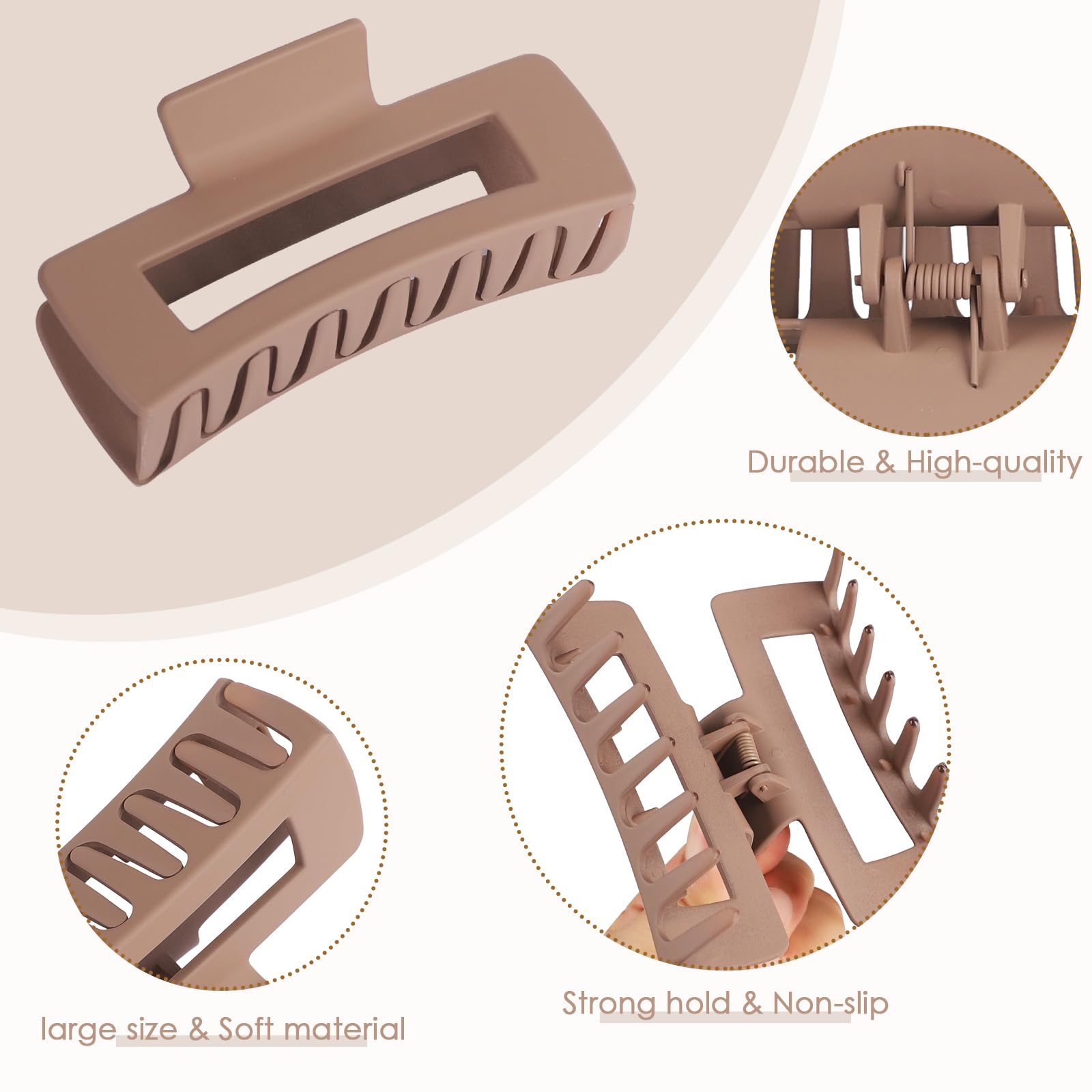 CHANDAT clip used in a half-up hairstyle demonstrating secure, comfortable hold
