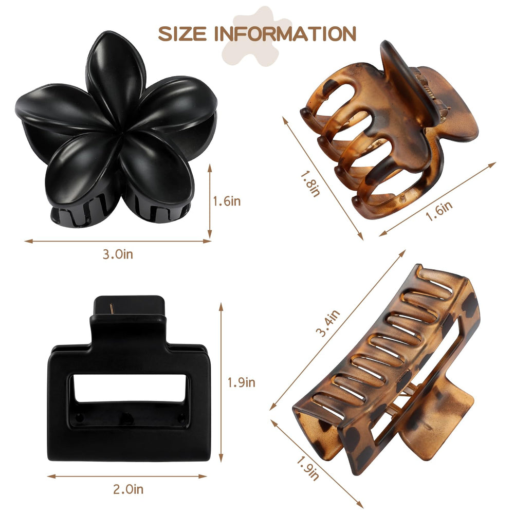 CHANDAT rectangle clip securing a bun for reliable hold and comfortable all-day wear
