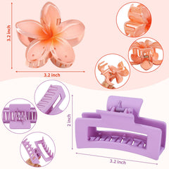 CHANDAT rectangular claw clip teeth close-up illustrating reinforced grip and hold