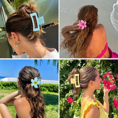CHANDAT square claw worn in office-ready hairstyle for polished hold