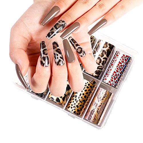 CHANGAR finished manicure with leopard print offering bold style