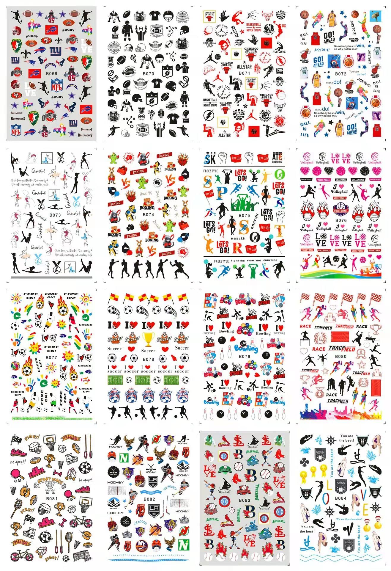 CHANGAR front packaging showing 16 sticker sheets and variety