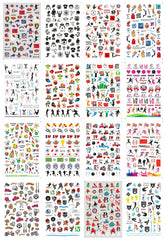CHANGAR front packaging showing 16 sticker sheets and variety