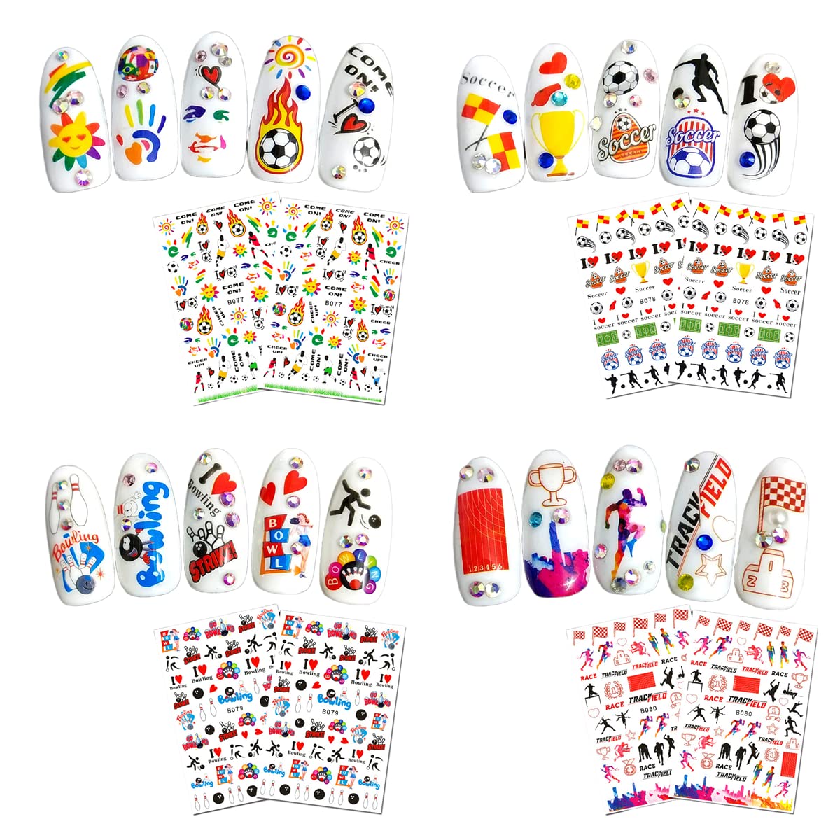 CHANGAR sheet next to ruler demonstrating sticker size options