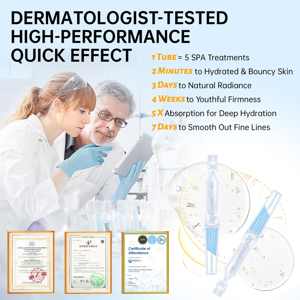 CHANGARLOAD applying serum to hand displaying quick absorption and non-greasy finish