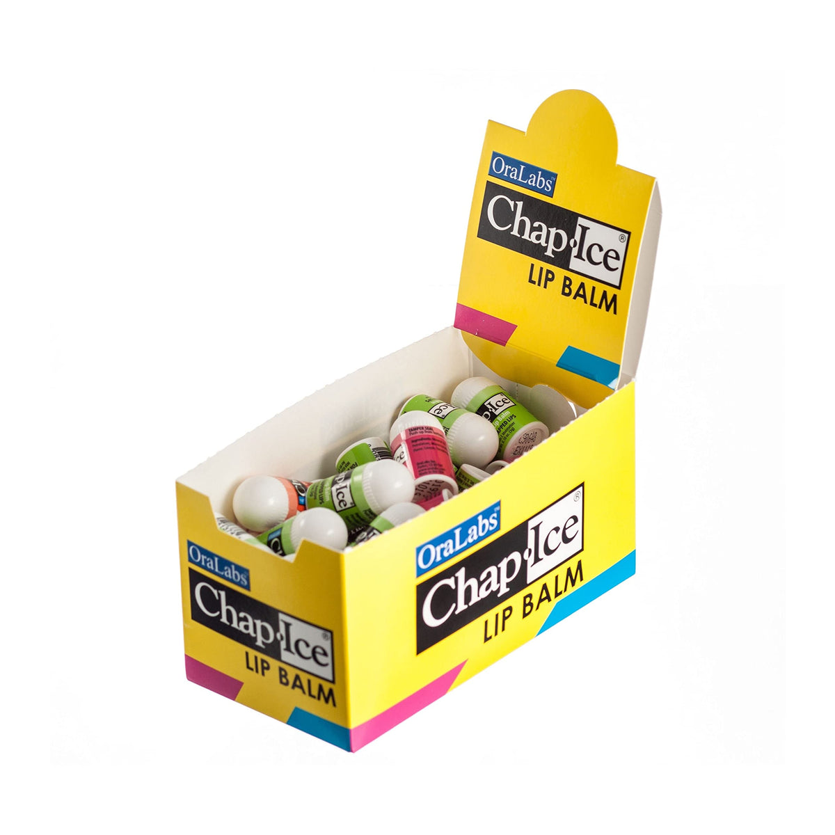 CHAP-ICE front display showing 50 assorted mini sticks and easy access