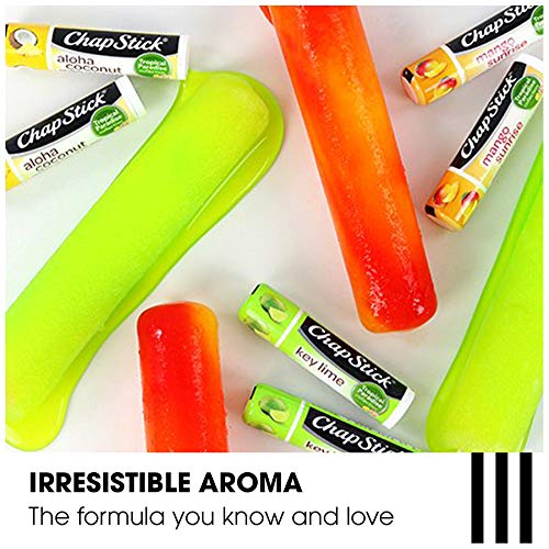 Three Aloha Coconut ChapStick tubes arranged to show value and travel convenience