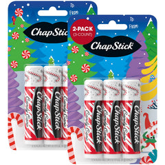 ChapStick Candy Cane front view showing six tubes and gift appeal