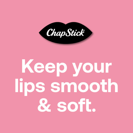ChapStick open tube texture view showing smooth balm application and moisturizing benefit