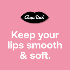 ChapStick open tube texture view showing smooth balm application and moisturizing benefit