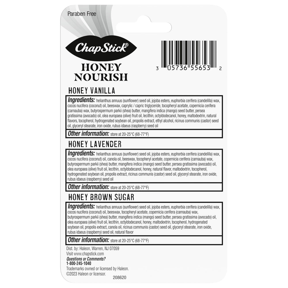ChapStick Honey Nourish tucked in a purse pocket demonstrating easy access for reapplication