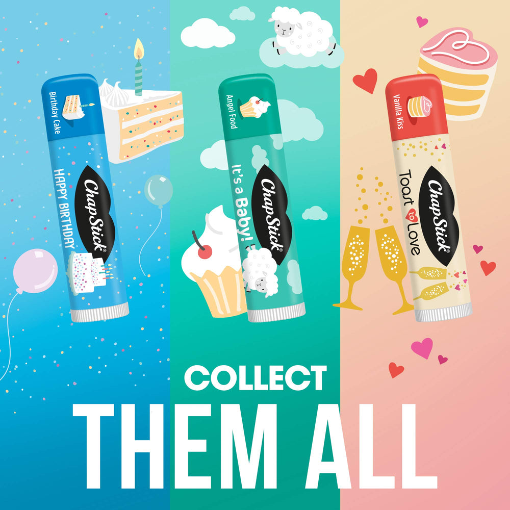 ChapStick in favor bag display showing brand and stylish party favor benefit